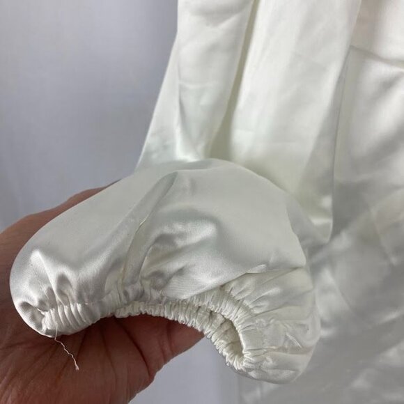 Princess Polly Shirly Mini Dress White Puffy Sleeve Women's‎ Sz. 2 - Picture 4 of 9